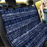 Indigo Dye Shibori Print Pet Car Back Seat Cover