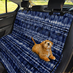 Indigo Dye Shibori Print Pet Car Back Seat Cover