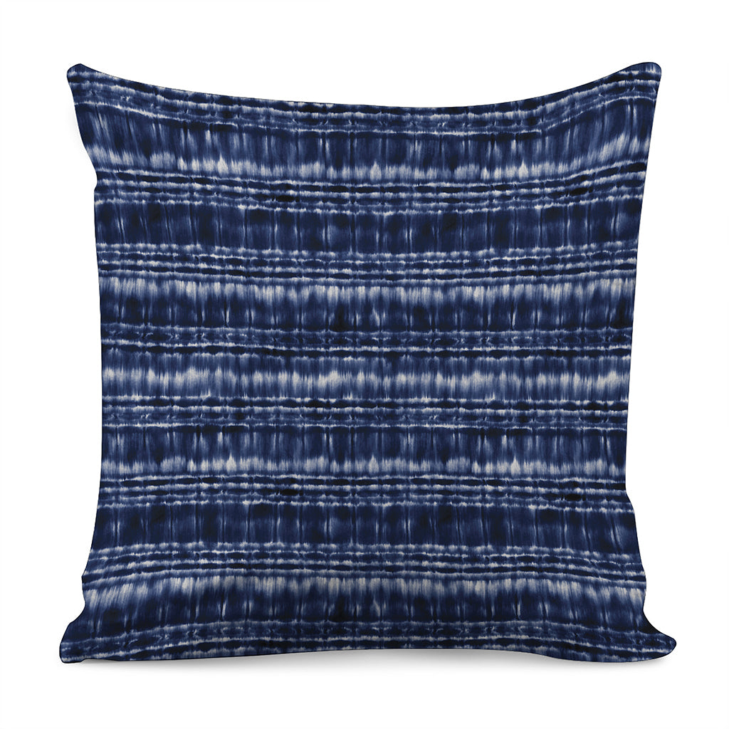 Indigo Dye Shibori Print Pillow Cover