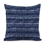 Indigo Dye Shibori Print Pillow Cover