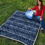 Indigo Dye Shibori Print Quilt