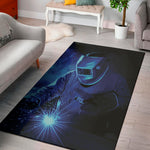 Industrial Welder Print Area Rug