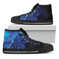 Industrial Welder Print Black High Top Sneakers