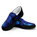 Industrial Welder Print Black Slip On Sneakers