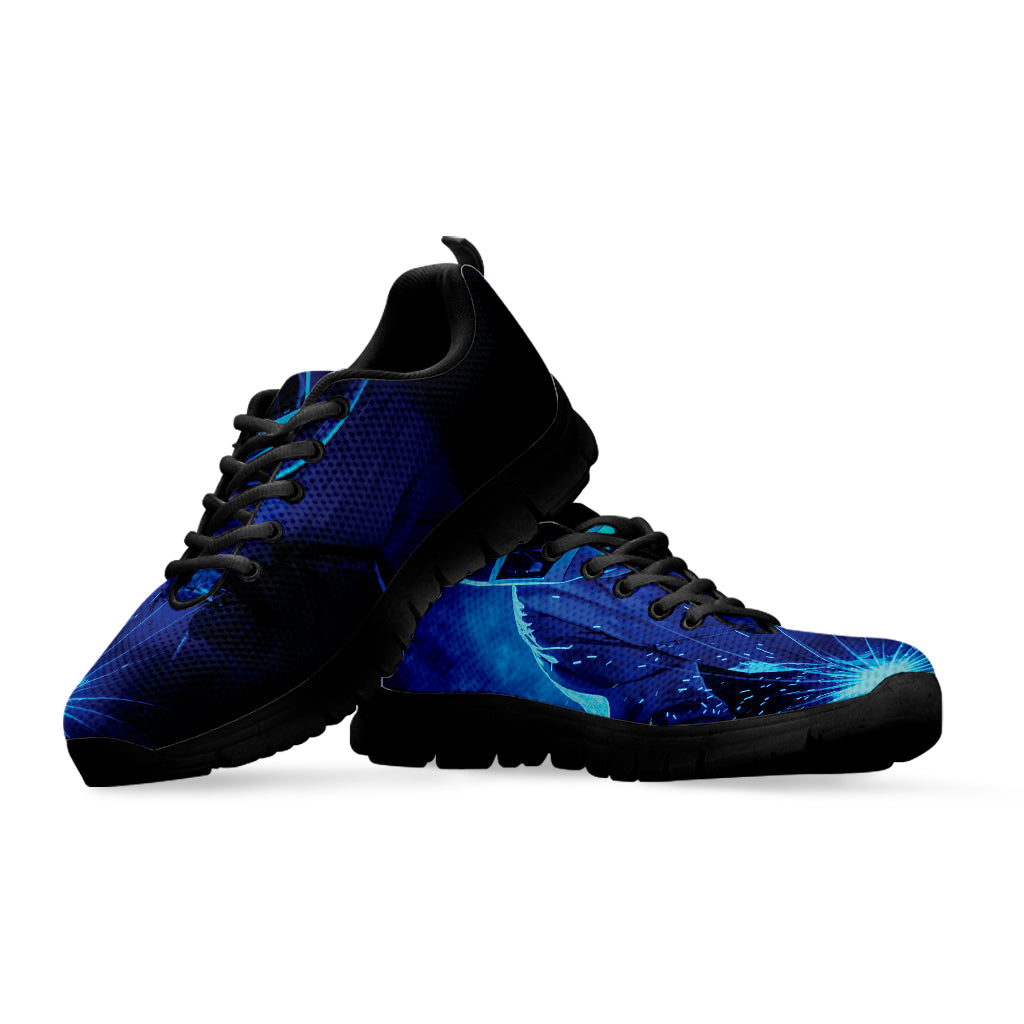 Industrial Welder Print Black Sneakers