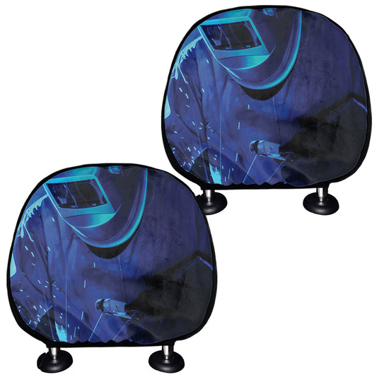 Industrial Welder Print Car Headrest Covers
