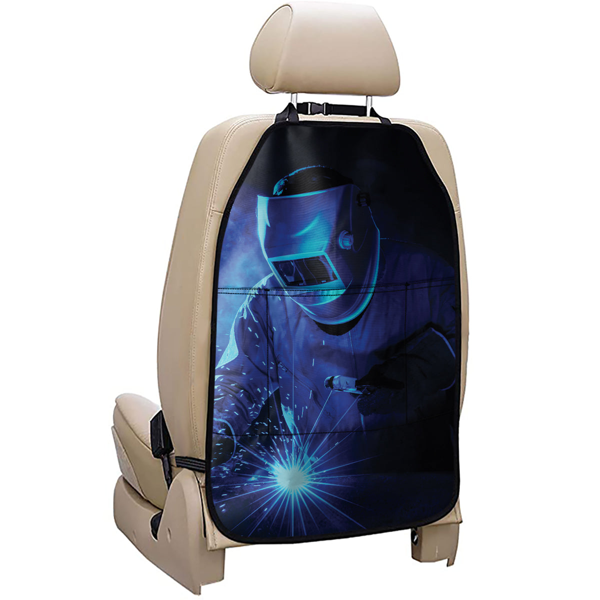 Industrial Welder Print Car Seat Organizers