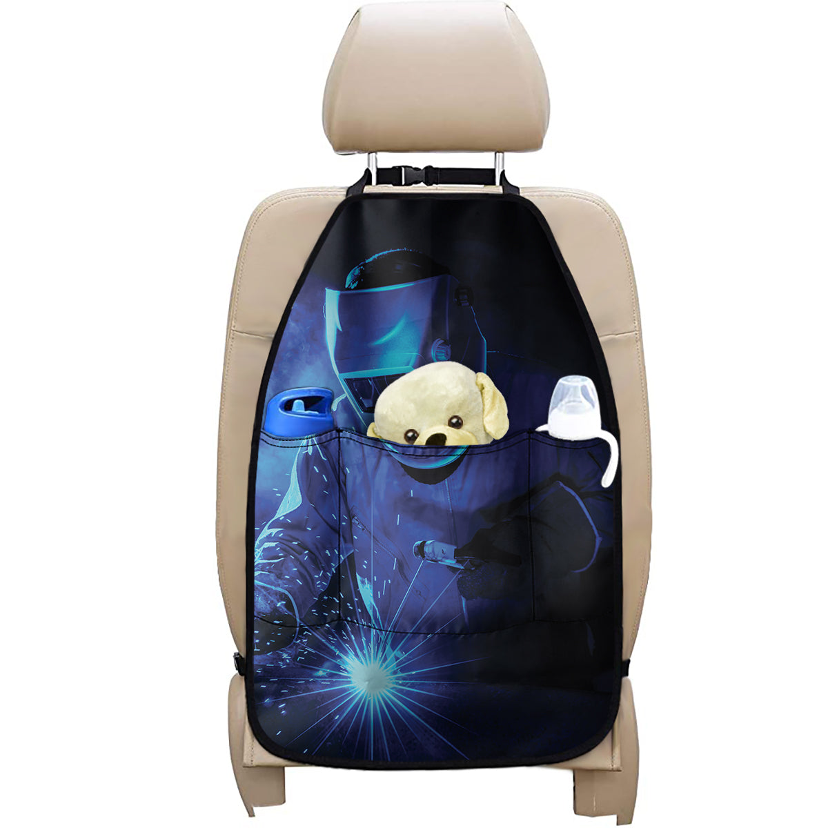Industrial Welder Print Car Seat Organizers