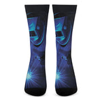 Industrial Welder Print Crew Socks