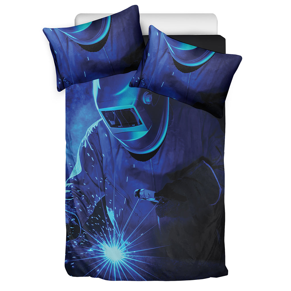 Industrial Welder Print Duvet Cover Bedding Set