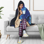 Industrial Welder Print Hooded Blanket