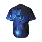 Industrial Welder Print Men's Baseball Jersey