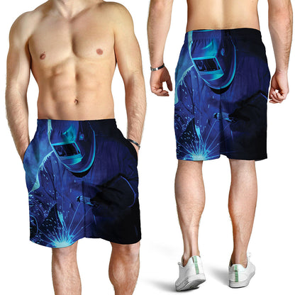 Industrial Welder Print Men's Shorts