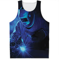 Industrial Welder Print Men's Tank Top