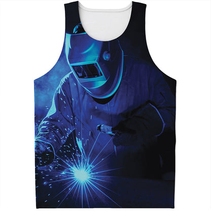 Industrial Welder Print Men's Tank Top