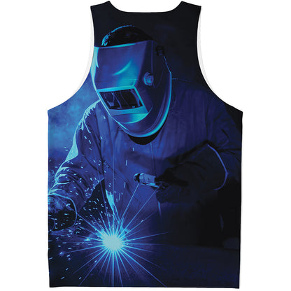 Industrial Welder Print Men's Tank Top