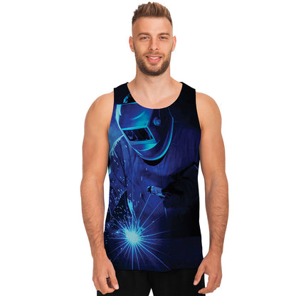 Industrial Welder Print Men's Tank Top