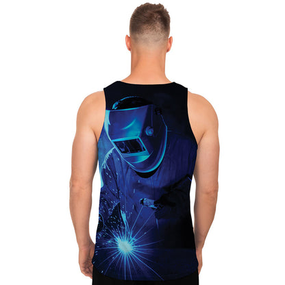 Industrial Welder Print Men's Tank Top