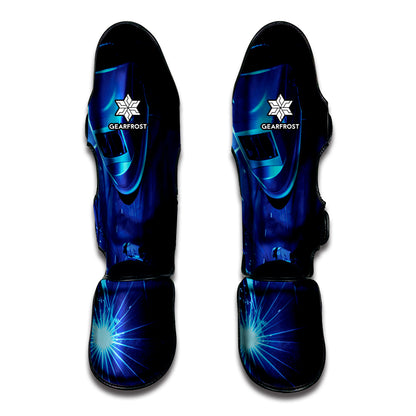 Industrial Welder Print Muay Thai Shin Guard