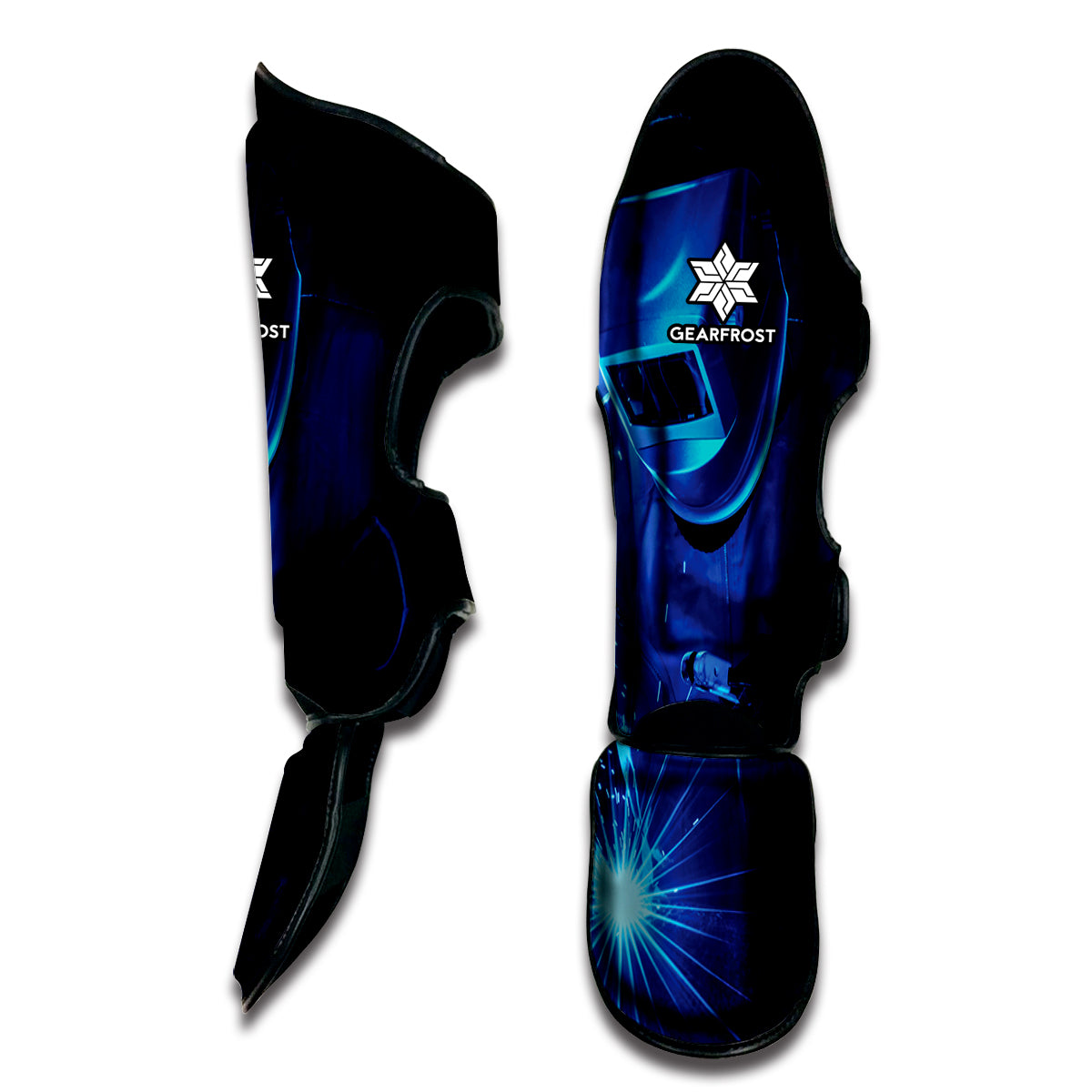 Industrial Welder Print Muay Thai Shin Guard