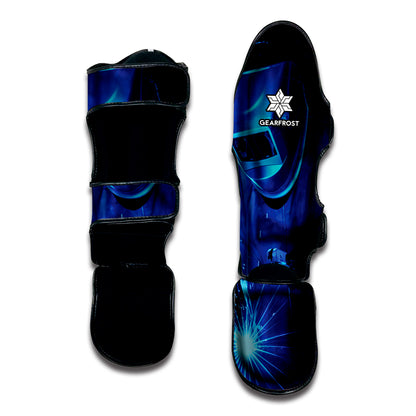 Industrial Welder Print Muay Thai Shin Guard