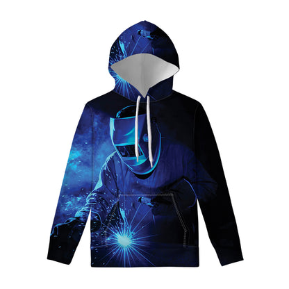 Industrial Welder Print Pullover Hoodie
