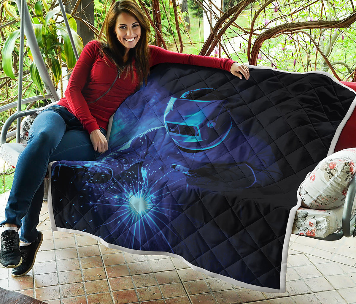 Industrial Welder Print Quilt