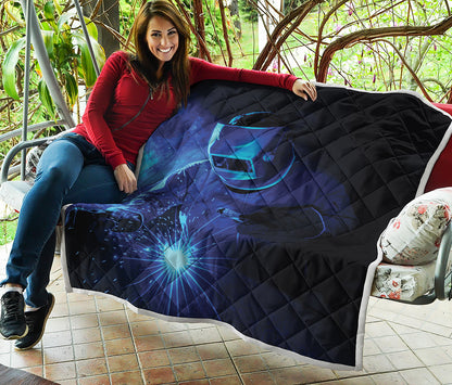 Industrial Welder Print Quilt