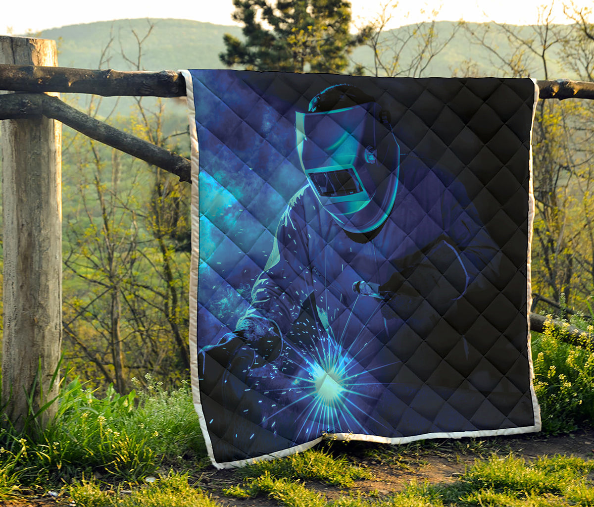 Industrial Welder Print Quilt
