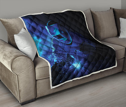 Industrial Welder Print Quilt
