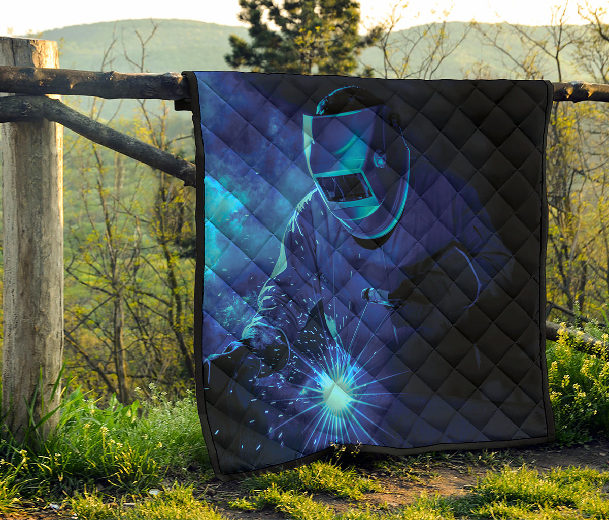 Industrial Welder Print Quilt