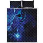 Industrial Welder Print Quilt Bed Set