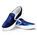 Industrial Welder Print White Slip On Sneakers
