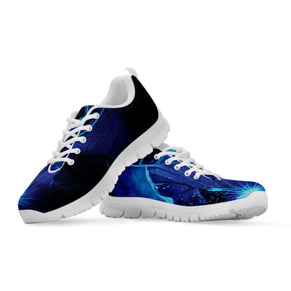 Industrial Welder Print White Sneakers