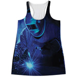 Industrial Welder Print Women's Racerback Tank Top