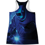 Industrial Welder Print Women's Racerback Tank Top