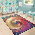 Infinite Fractal Print Area Rug