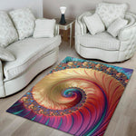 Infinite Fractal Print Area Rug