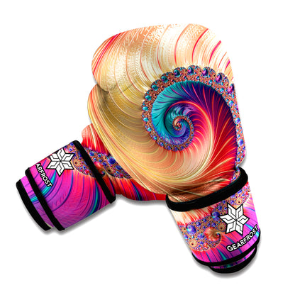 Infinite Fractal Print Boxing Gloves