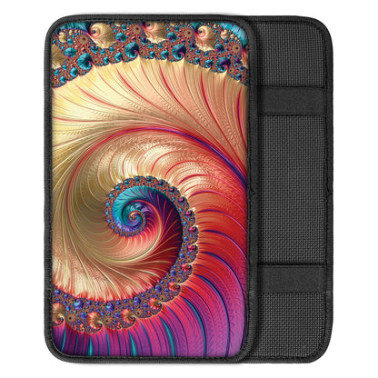 Infinite Fractal Print Car Center Console Cover