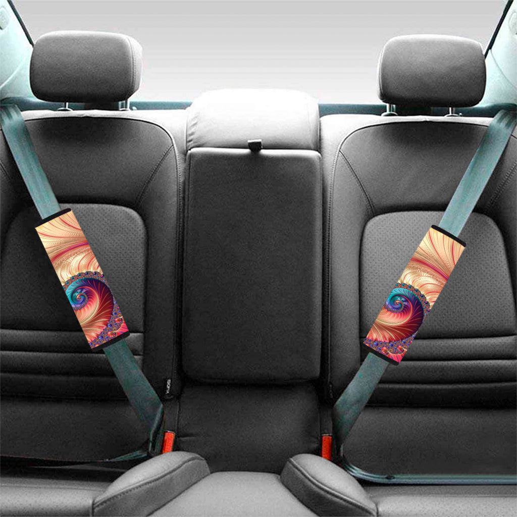 Infinite Fractal Print Car Seat Belt Covers