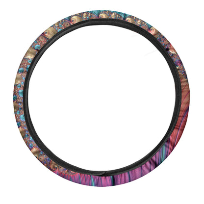 Infinite Fractal Print Car Steering Wheel Cover