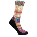 Infinite Fractal Print Crew Socks