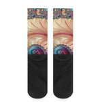 Infinite Fractal Print Crew Socks