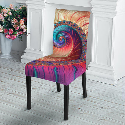 Infinite Fractal Print Dining Chair Slipcover