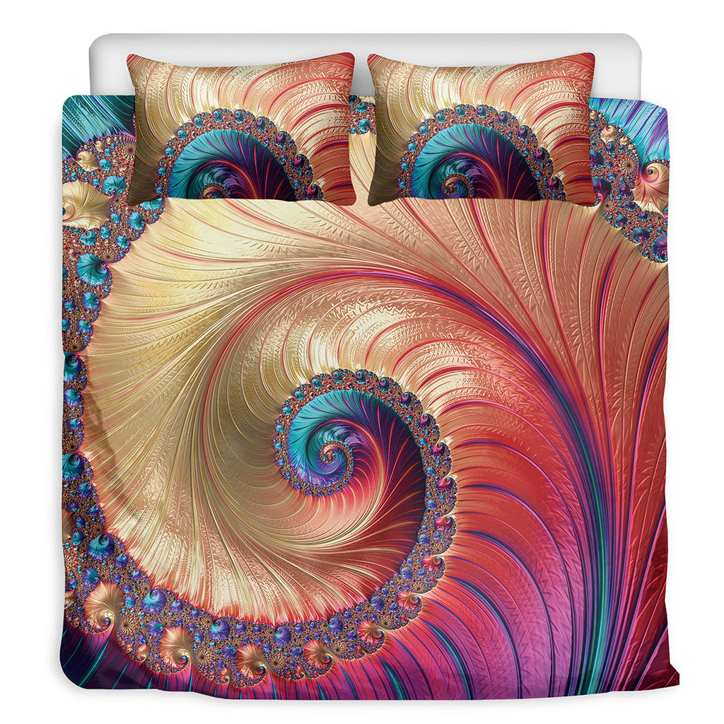 Infinite Fractal Print Duvet Cover Bedding Set