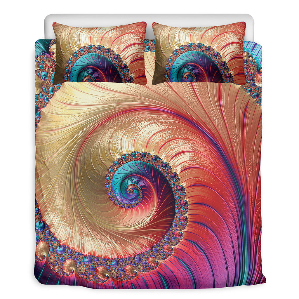 Infinite Fractal Print Duvet Cover Bedding Set