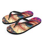 Infinite Fractal Print Flip Flops