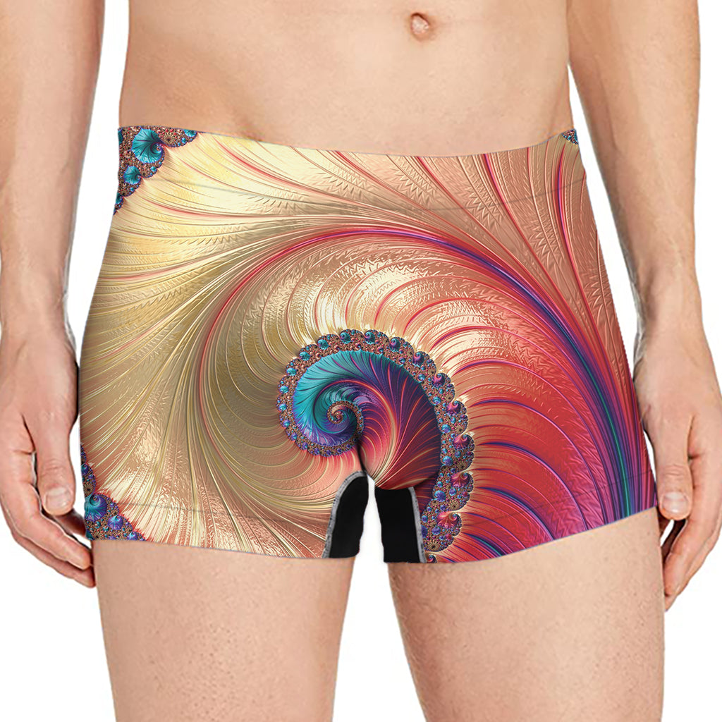 Infinite Fractal Print Men's Boxer Briefs