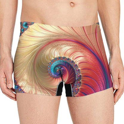 Infinite Fractal Print Men's Boxer Briefs